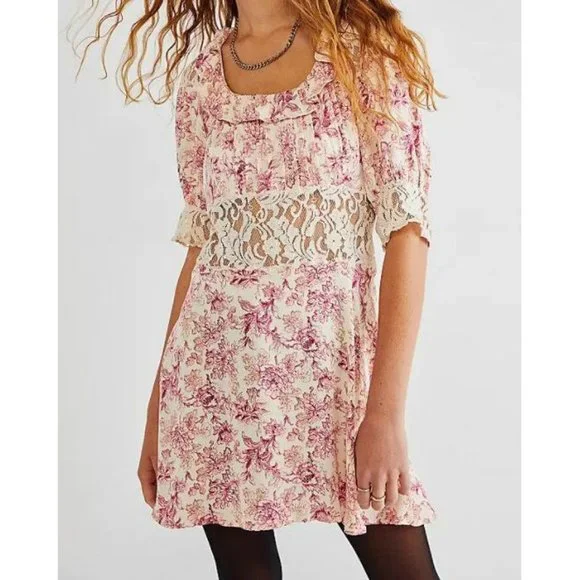 Free People | Dresses | Free People Lucie Mini Pink Floral Open Back Sheer Lace Cutouts Cutouts Aline | Poshmark Free People | Dresses | Free People Lucie Mini Pink Floral Open Back Sheer Lace Cutouts Cutouts Aline | Poshmark